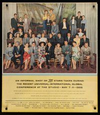 4j628 UNIVERSAL INTERNATIONAL GLOBAL CONFERENCE 26x30 special '56 Mickey Rooney & many more!