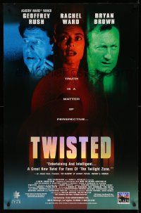 4j992 TWISTED foil 26x40 video poster '98 Geoffrey Rush, Rachel Ward, Bryan Brown!