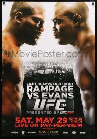 4j736 UFC 114 tv poster '10 ultimate fighter Quinton 'Rampage' Jackson vs. Rashad Evans!