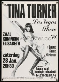 4j227 TINA TURNER 24x34 Belgian music poster '78 cool different image of the star!