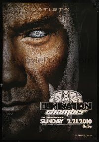 4j744 WORLD WRESTLING ENTERTAINMENT tv poster '10 super close-up of Batista, Elimination Chamber!