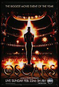4k012 81ST ANNUAL ACADEMY AWARDS DS 1sh '09 cool art of the Oscar statuette in fron of huge audience