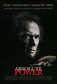 4k025 ABSOLUTE POWER 1sh '97 great image of star & director Clint Eastwood!