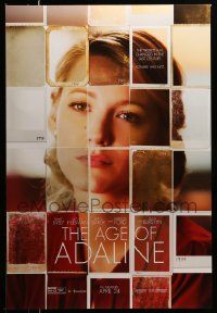 4k032 AGE OF ADALINE teaser DS 1sh '15 cool photograph collage of gorgeous Blake Lively!