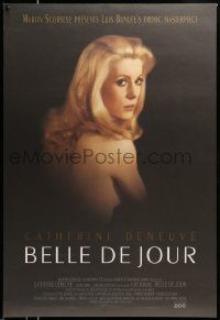 4k110 BELLE DE JOUR DS 1sh R95 Luis Bunuel, close up of sexy Catherine Deneuve!