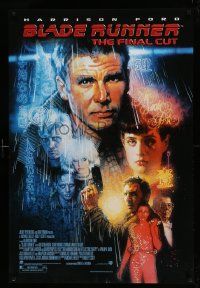 4k120 BLADE RUNNER 1sh R07 Ridley Scott sci-fi classic, art of Harrison Ford by Drew Struzan!
