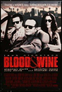 4k123 BLOOD & WINE 1sh '96 Jack Nicholson, Jennifer Lopez, Stephen Dorff