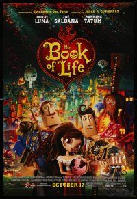 4k129 BOOK OF LIFE style C revise int'l advance DS 1sh '14 Diego Luna, Zoe Saldana, Channing Tatum!