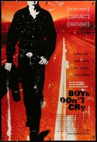 4k134 BOYS DON'T CRY 1sh '99 Hilary Swank, a true story about finding the courage to be yourself