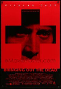 4k143 BRINGING OUT THE DEAD advance DS 1sh '99 paramedic Nicolas Cage, Arquette, Martin Scorsese!