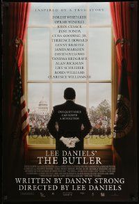4k148 BUTLER advance DS 1sh '13 cool image of Forest Whitaker in title role by window!