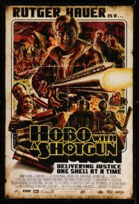 4k422 HOBO WITH A SHOTGUN 1sh '11 Rutger Hauer is delivering justice one shell at a time!