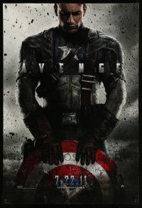 4k152 CAPTAIN AMERICA: THE FIRST AVENGER teaser DS 1sh '11 Chris Evans as the Marvel Comics hero!