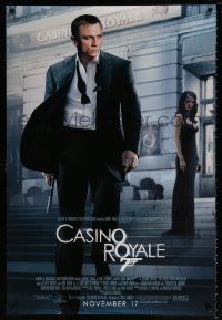 4k159 CASINO ROYALE advance DS 1sh '06 Daniel Craig as James Bond & sexy Eva Green!