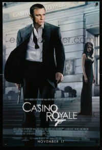 4k158 CASINO ROYALE advance 1sh '06 Daniel Craig as James Bond & sexy Eva Green!