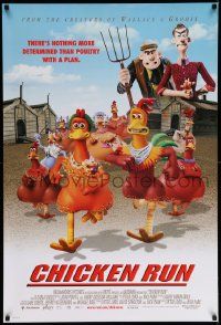 4k169 CHICKEN RUN DS 1sh '00 Peter Lord & Nick Park claymation, poultry with a plan!