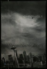 4k172 CHRONICLE style A teaser DS 1sh '12 cool image of Seattle skyline & people flying!