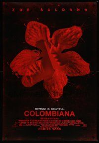 4k179 COLOMBIANA advance DS 1sh '11 by Zoe Saldana, revenge is beautiful, cool image!