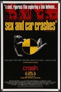 4k195 CRASH 1sh '96 David Cronenberg, James Spader & sexy Deborah Kara Unger!