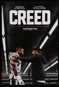 4k197 CREED teaser DS 1sh '15 image of Sylvester Stallone as Rocky Balboa with Michael Jordan!