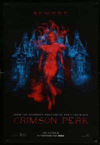 4k198 CRIMSON PEAK teaser DS 1sh '15 Guillermo del Toro horror, cool ghostly Mia Wasikowska