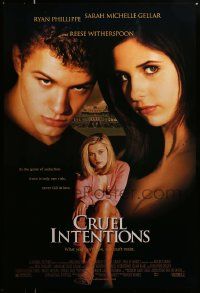 4k202 CRUEL INTENTIONS DS 1sh '99 Sara Michelle Gellar, Ryan Phillippe, Reese Witherspoon!