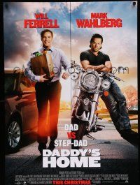 4k204 DADDY'S HOME advance DS 1sh '15 Will Farrel, Mark Wahlberg, choose your daddy!