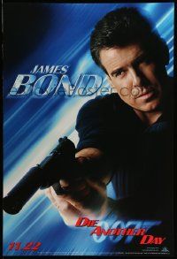 4k240 DIE ANOTHER DAY teaser 1sh '02 Pierce Brosnan as James Bond 007 pointing silenced pistol!
