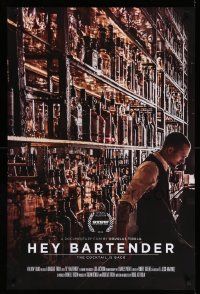4k412 HEY BARTENDER 1sh '13 bartending documentary, Tony About-Ganim, great image of many bottles!