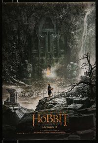 4k421 HOBBIT: THE DESOLATION OF SMAUG teaser DS 1sh '13 cool image of Bilbo outside Erebor!