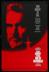 4k448 HUNT FOR RED OCTOBER 1sh '90 Russian military submarine captain Sean Connery!