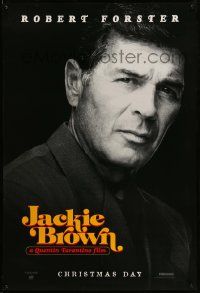 4k493 JACKIE BROWN teaser 1sh '97 Quentin Tarantino, cool image of Robert Forster!