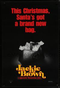 4k497 JACKIE BROWN teaser 1sh '97 Quentin Tarantino, Santa's got a brand new bag!