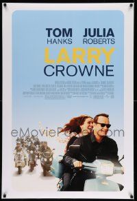 4k530 LARRY CROWNE DS 1sh '11 Tom Hanks in the title role w/Julia Roberts on scooter!