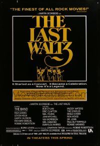 4k532 LAST WALTZ advance DS 1sh R02 Martin Scorsese, a rock concert that became a celebration!