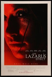 4k538 LAZARUS EFFECT advance DS 1sh '15 cool creepy super close up of Olivia Wilde, evil will rise