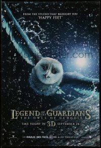 4k541 LEGEND OF THE GUARDIANS: THE OWLS OF GA'HOOLE advance DS 1sh '10 owl over blue background