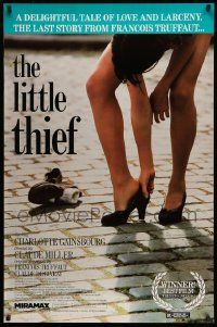 4k555 LITTLE THIEF 1sh '88 great close up of Charlotte Gainsbourg's sexy legs!