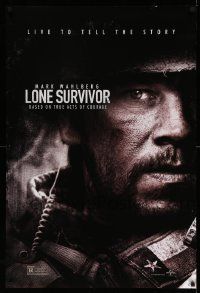 4k557 LONE SURVIVOR teaser DS 1sh '13 Mark Wahlberg, based on true acts of courage!