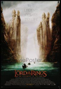 4k561 LORD OF THE RINGS: THE FELLOWSHIP OF THE RING advance 1sh '01 J.R.R. Tolkien, Argonath!