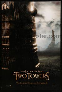 4k575 LORD OF THE RINGS: THE TWO TOWERS teaser DS int'l 1sh '02 Peter Jackson & J.R.R. Tolkien epic!