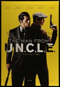 4k593 MAN FROM U.N.C.L.E. teaser DS 1sh '15 Guy Ritchie, Henry Cavill and Armie Hammer!