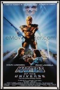 4k599 MASTERS OF THE UNIVERSE 1sh '87 great photo image of Dolph Lundgren as He-Man!