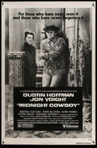4k617 MIDNIGHT COWBOY 1sh R80 Dustin Hoffman, Jon Voight, John Schlesinger
