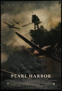 4k679 PEARL HARBOR advance DS 1sh '01 Ben Affleck, Beckinsale, Hartnett, bombers over battleship!