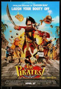 4k693 PIRATES! BAND OF MISFITS advance DS 1sh '12 cool image of wacky characters on the rampage!