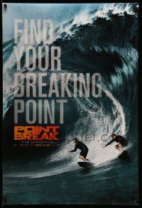 4k701 POINT BREAK teaser DS 1sh '15 Luke Bracey and Edgar Ramirez surfing massive wave!
