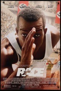 4k722 RACE advance DS 1sh '16 Stephan James, the true story of gold medal champion Jesse Owens!