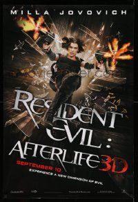 4k738 RESIDENT EVIL: AFTERLIFE teaser DS 1sh '10 sexy Milla Jovovich returns in 3-D!