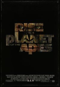 4k758 RISE OF THE PLANET OF THE APES style B advance DS 1sh '11 prequel to the 1968 sci-fi classic!